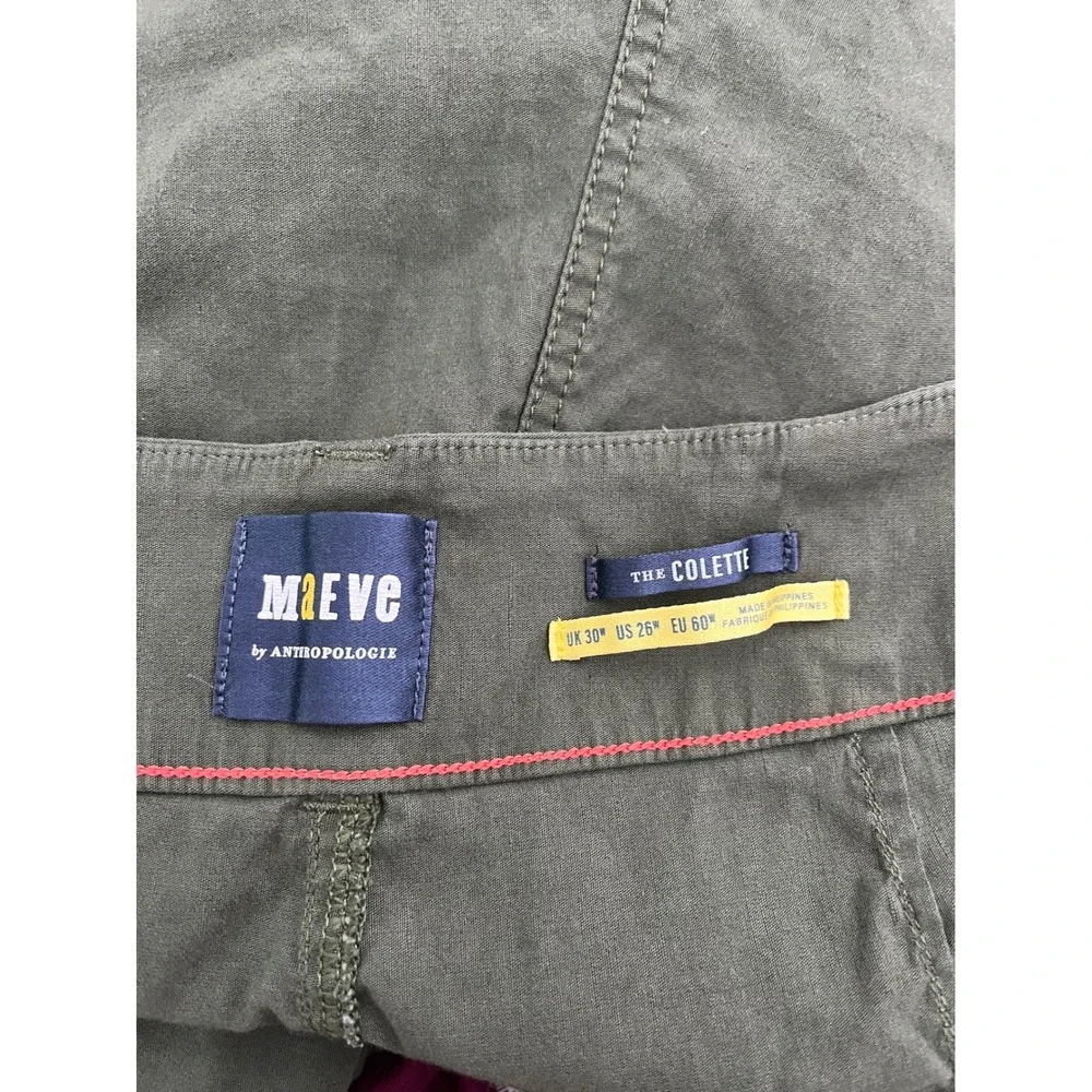 MAEVE x ANTHROPOLOGIE The Colette Plus Size Cropped Wide Leg Pants in Olive - Picture 8 of 10